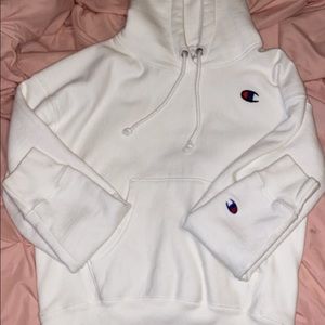 Champion white hoodie